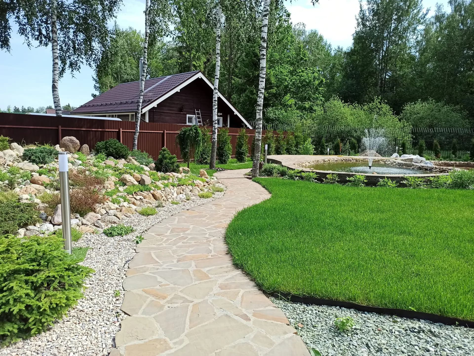 Ландшафтные работы на загородном участке 1.8 га в КП «Тимашово» — фото 1