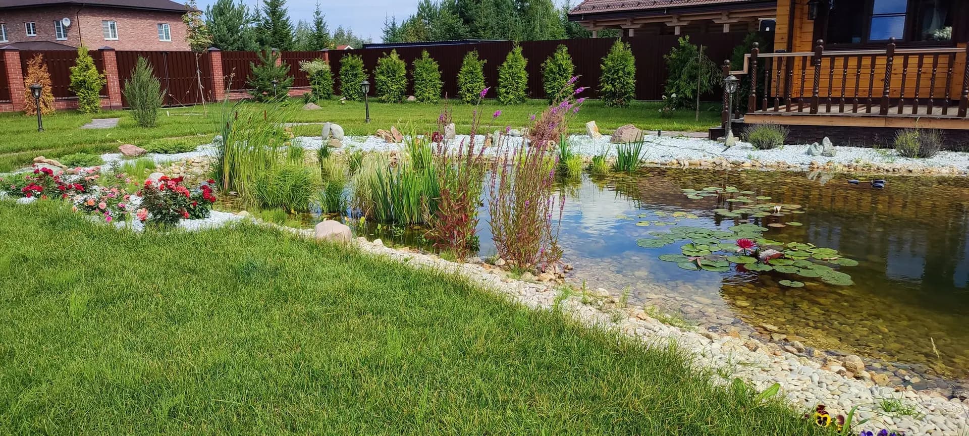Ландшафтные работы на загородном участке 32 сотки в КП «Веткино» — фото 8
