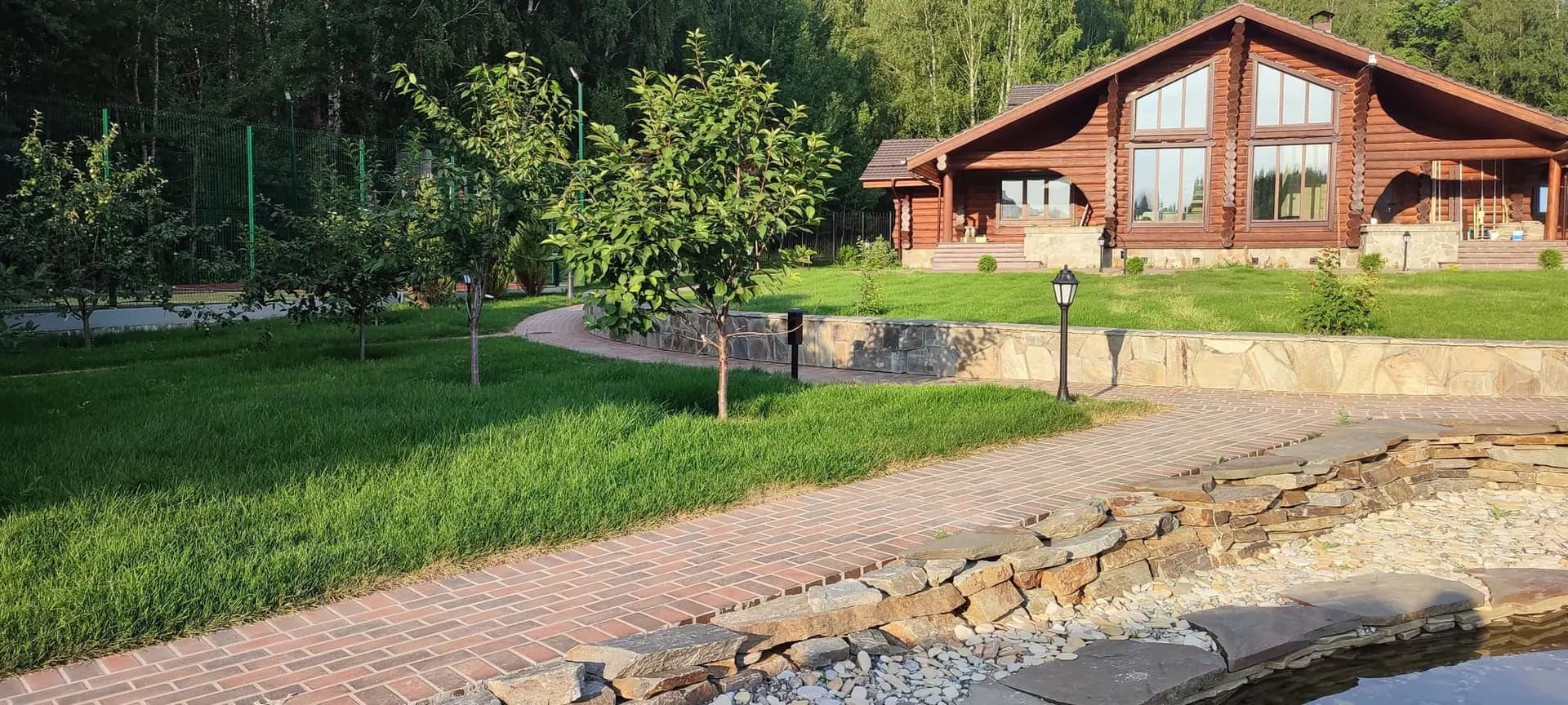 Ландшафтные работы на загородном участке 42 соток в д. Инино — фото 1