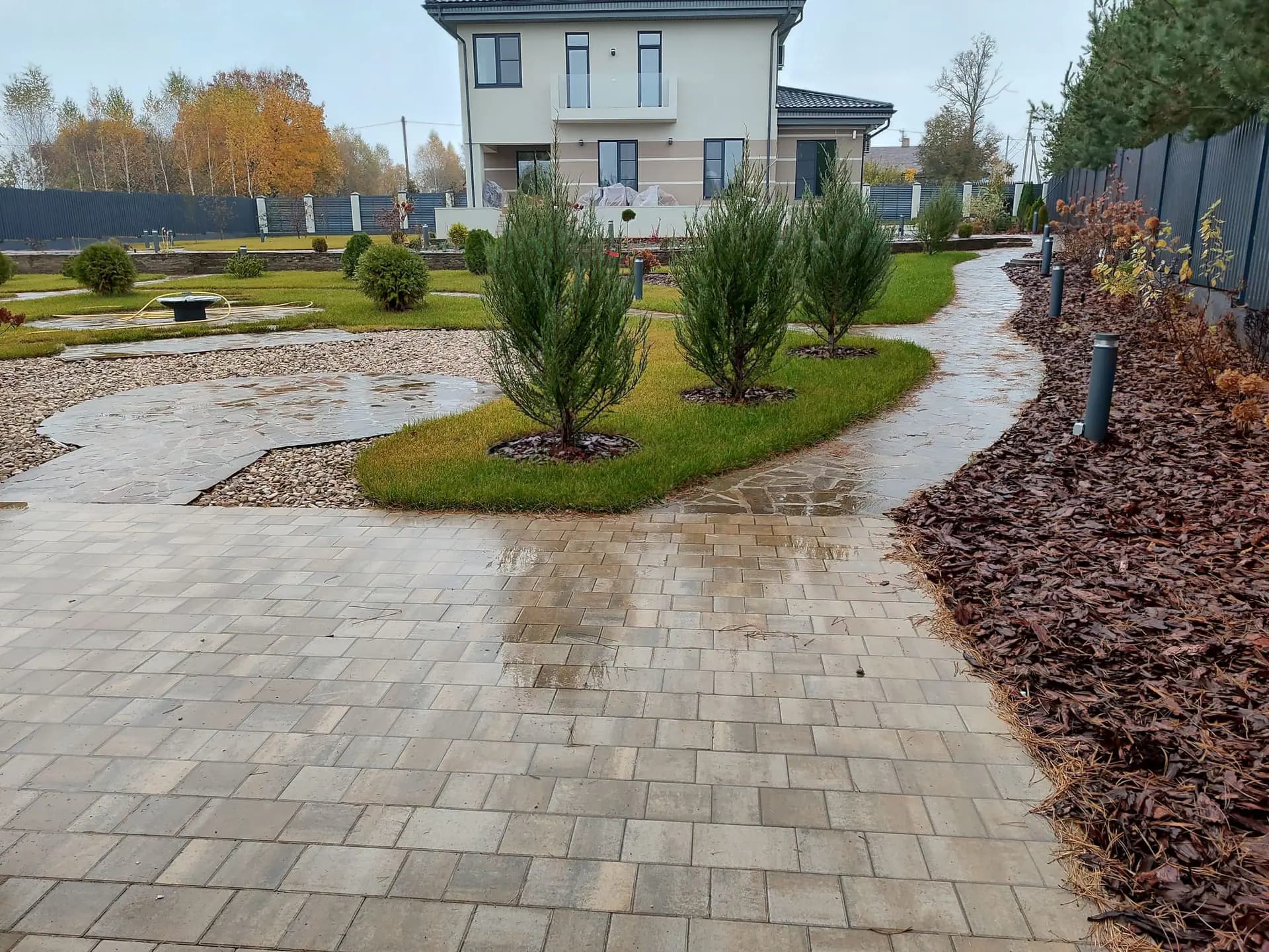 Ландшафтные работы на загородном участке 35 соток в д. Торбеево — фото 4