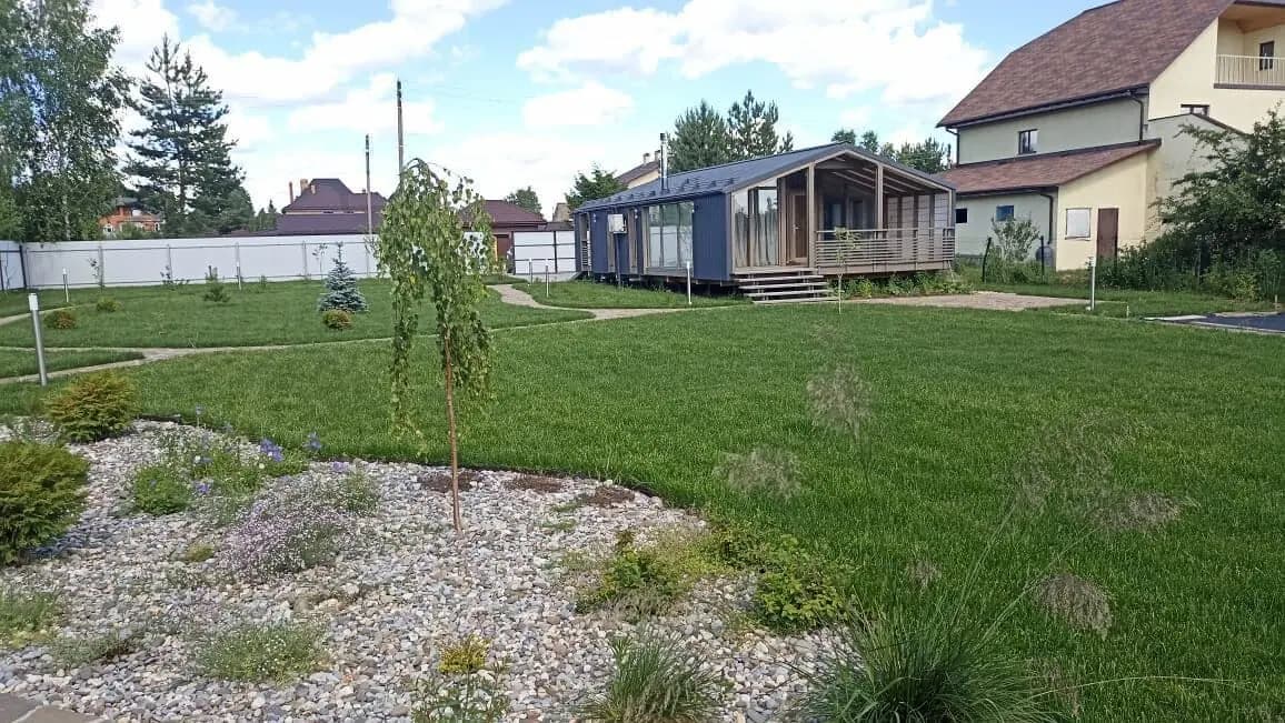 Ландшафтные работы на загородном участке 16 соток в г. Жуков — фото 1