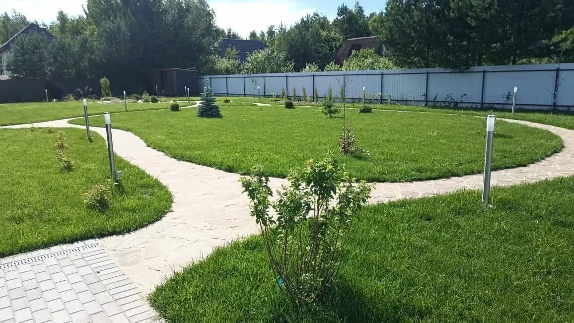 Ландшафтные работы на загородном участке 16 соток в г. Жуков