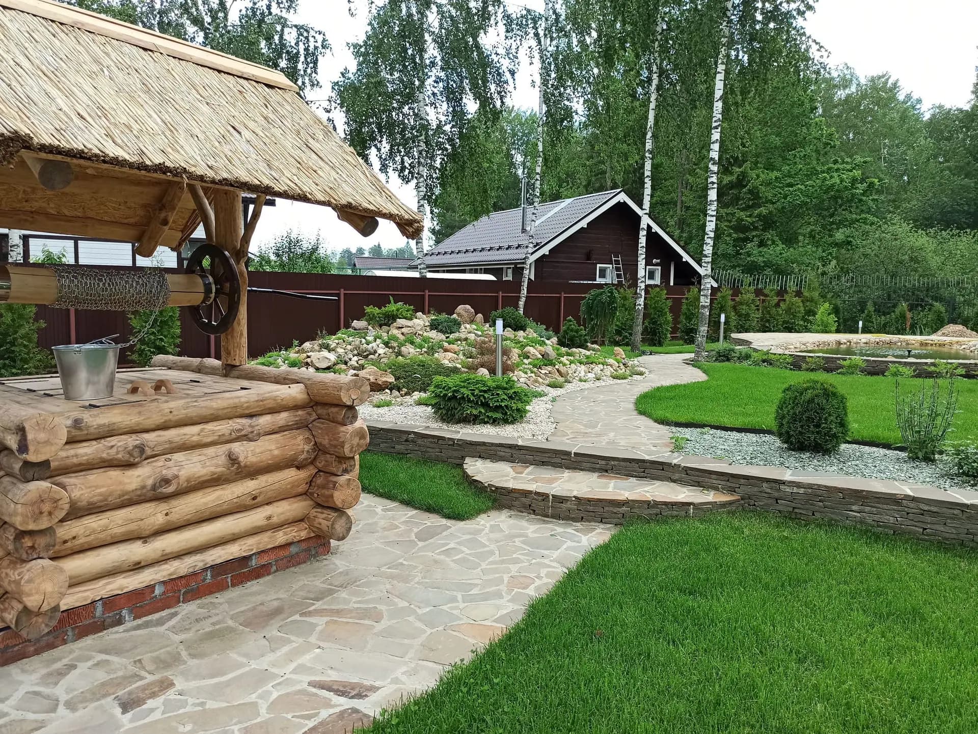 Ландшафтные работы на загородном участке 1.8 га в КП «Тимашово» — фото 9